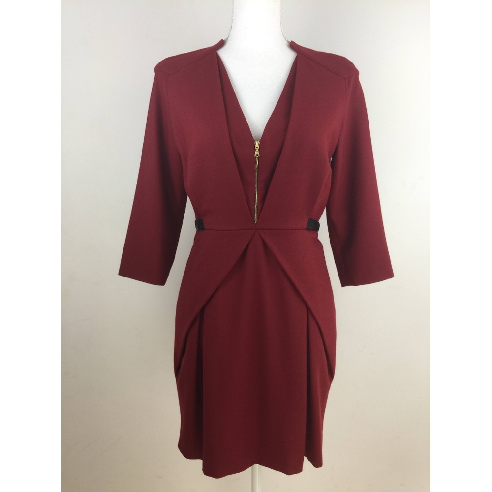 Rebecca Minkoff Arlington Burgundy Dress, Size S